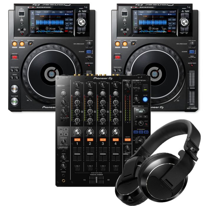 Pioneer DJ XDJ-1000MK2 (Pair) & DJM-750mk2 & HDJ-X7-K | 0% Finance