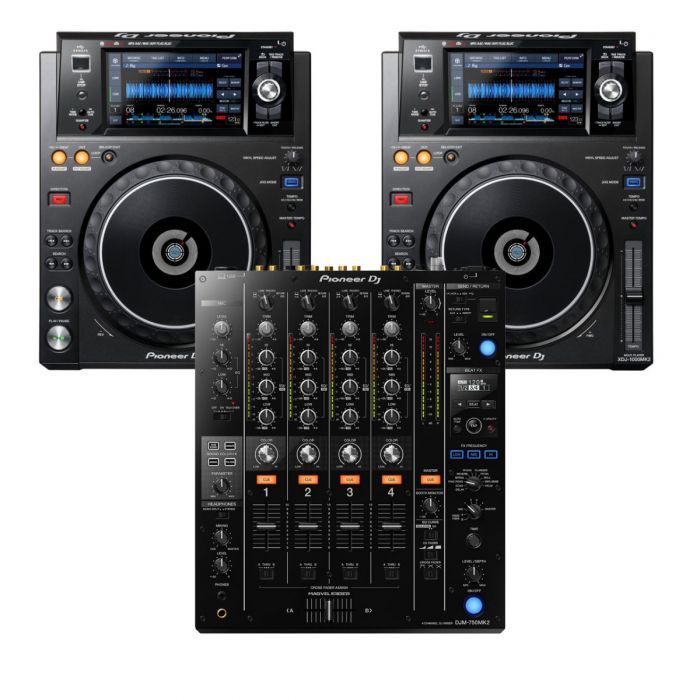 Pioneer DJ XDJ-1000Mk2 (Pair) & Pioneer DJ DJM-750Mk2 | 0% Finance