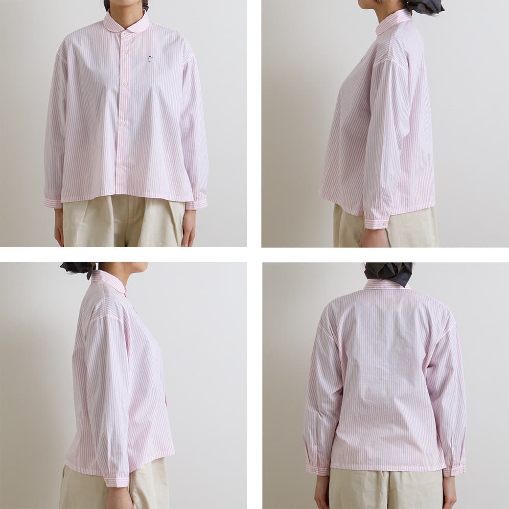 grin グリン ブロード小鳥刺繍シャツ｜BORN FREE ONLINE SHOP