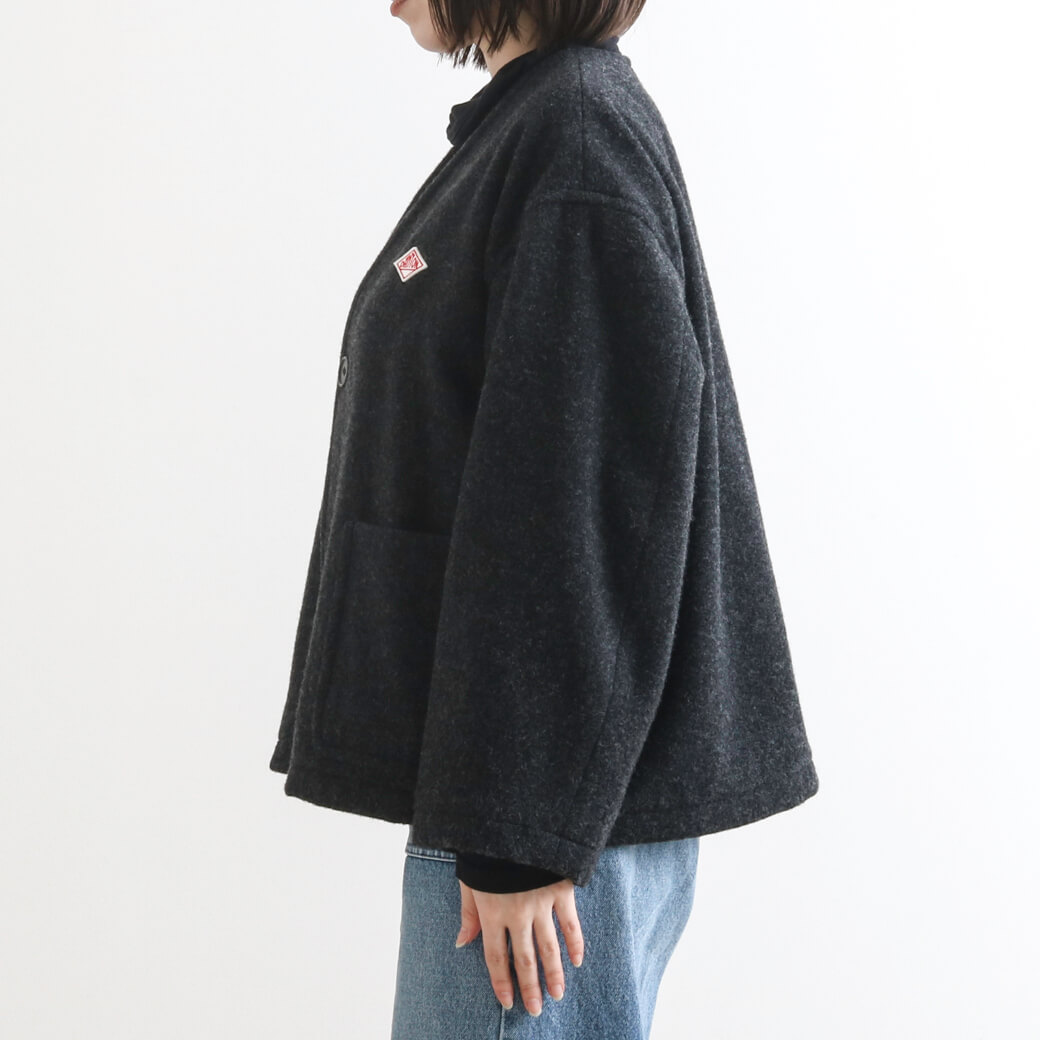 DANTON ダントン SINGLE WOOL PILE V NECK JACKET｜BORN FREE ONLINE SHOP