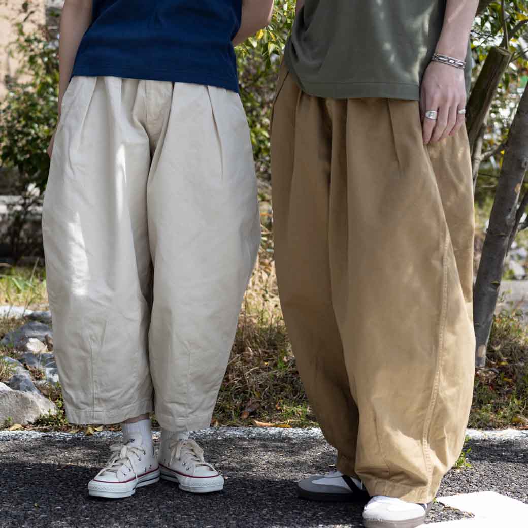 HARVESTY ハーベスティ コットン チノクロス サーカスパンツ｜BORN