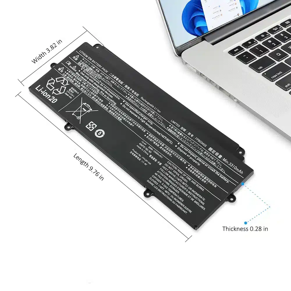 富士通 Lifebook UH90/B1 FMVU90B1B バッテリー交換 - BatteryPro