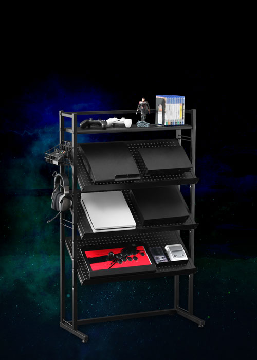 ゲーム機ディスプレイラック BHS-800G | Bauhütte®