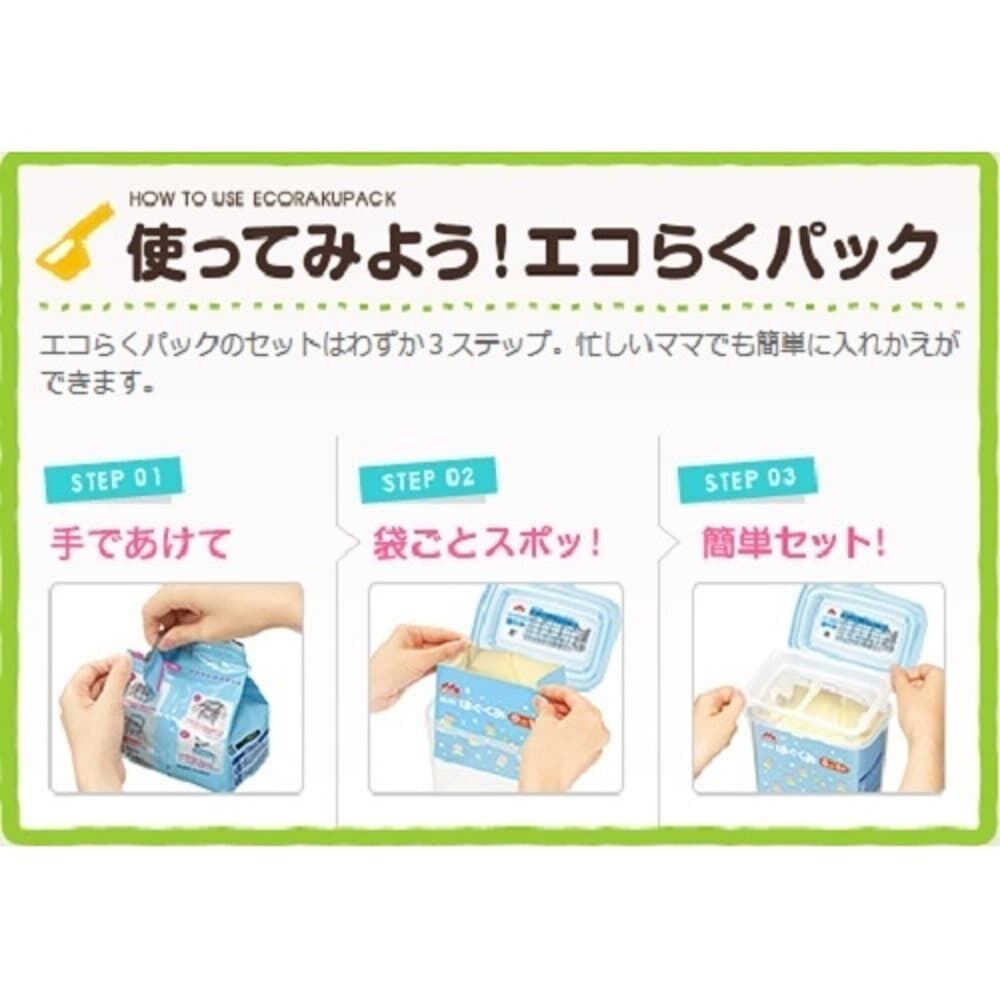 森永はぐくみエコらくパックつめかえ用 2箱セット | マタニティ