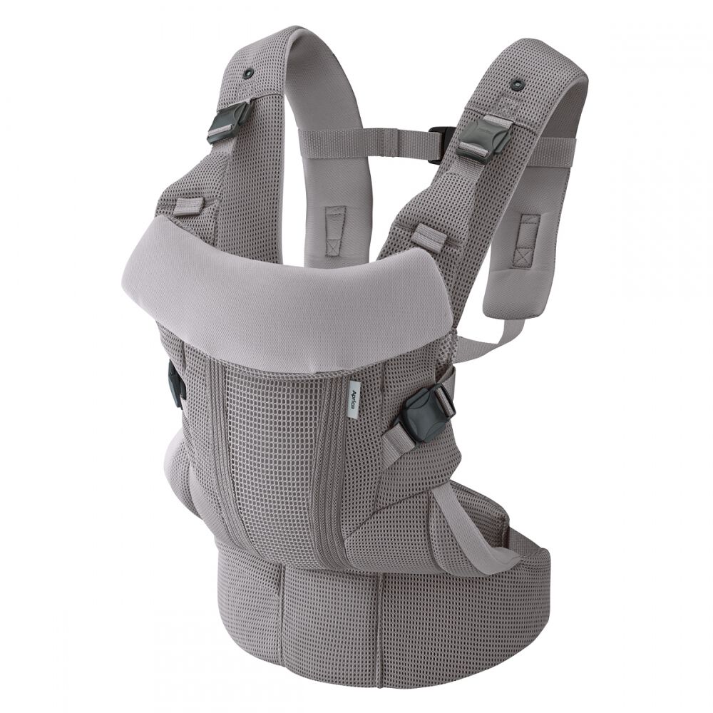 Aprica アップリカ ラクリス AB (クラウドグレー) 抱っこ紐 新生児タテ