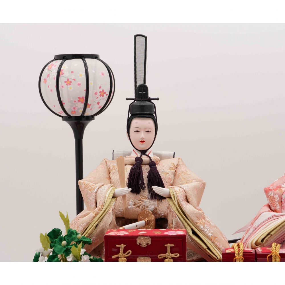 雛人形】ケース飾り 親王飾り「流水桜アクリル」 (322237)ひな人形