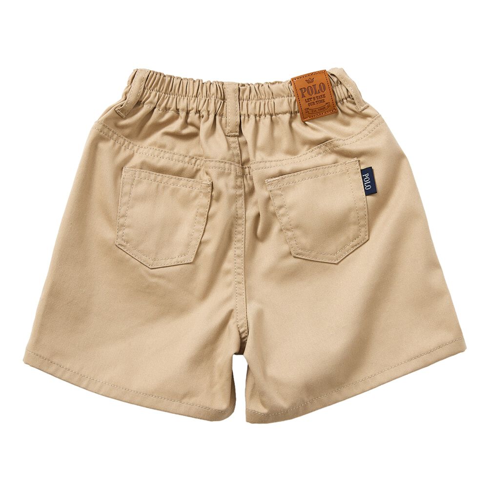 POLO BCS ロゴクマ総柄ハーフパンツ ベージュ×90cm ベビーザらス限定