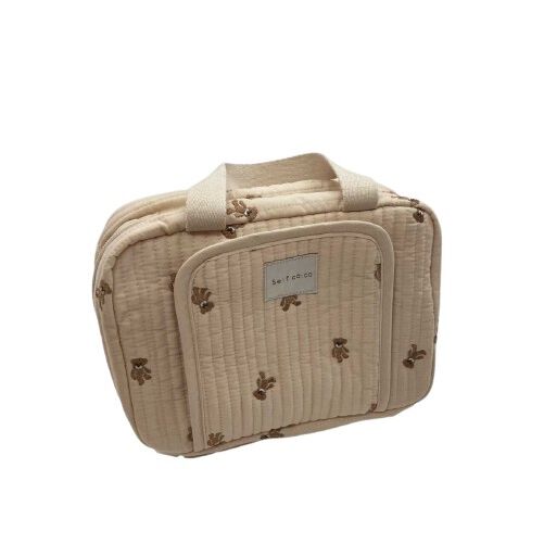 ヌビ おむつポーチ くま柄 ベージュ | Babies