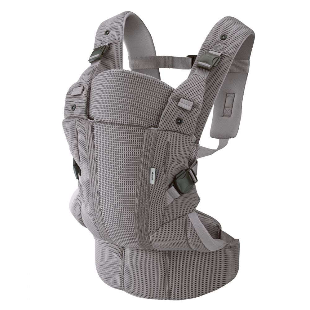 Aprica アップリカ ラクリス AB (クラウドグレー) 抱っこ紐 新生児タテ