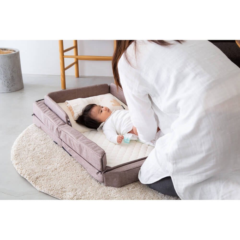 ファルスカ コンパクトベッド free メランジブラウン | Babies