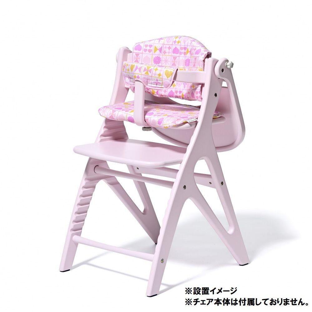 大和屋 yamatoya アッフル ソルベ チェアクッション (ピーチピンク