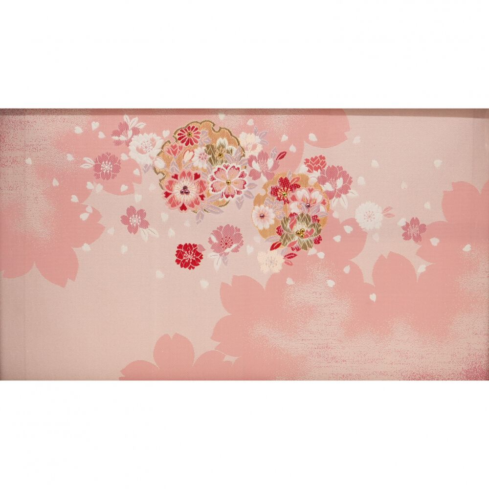 雛人形】ケース飾り 親王飾り「春歌雪輪桜六角アクリル」 (322653