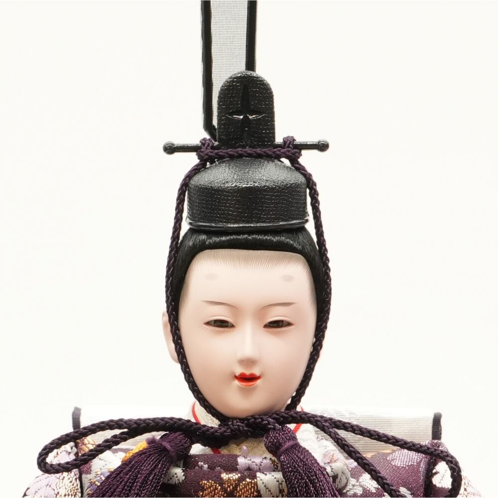 ラベンダーがとにかく可愛い！伝統的 雛人形セット ラベンダーが