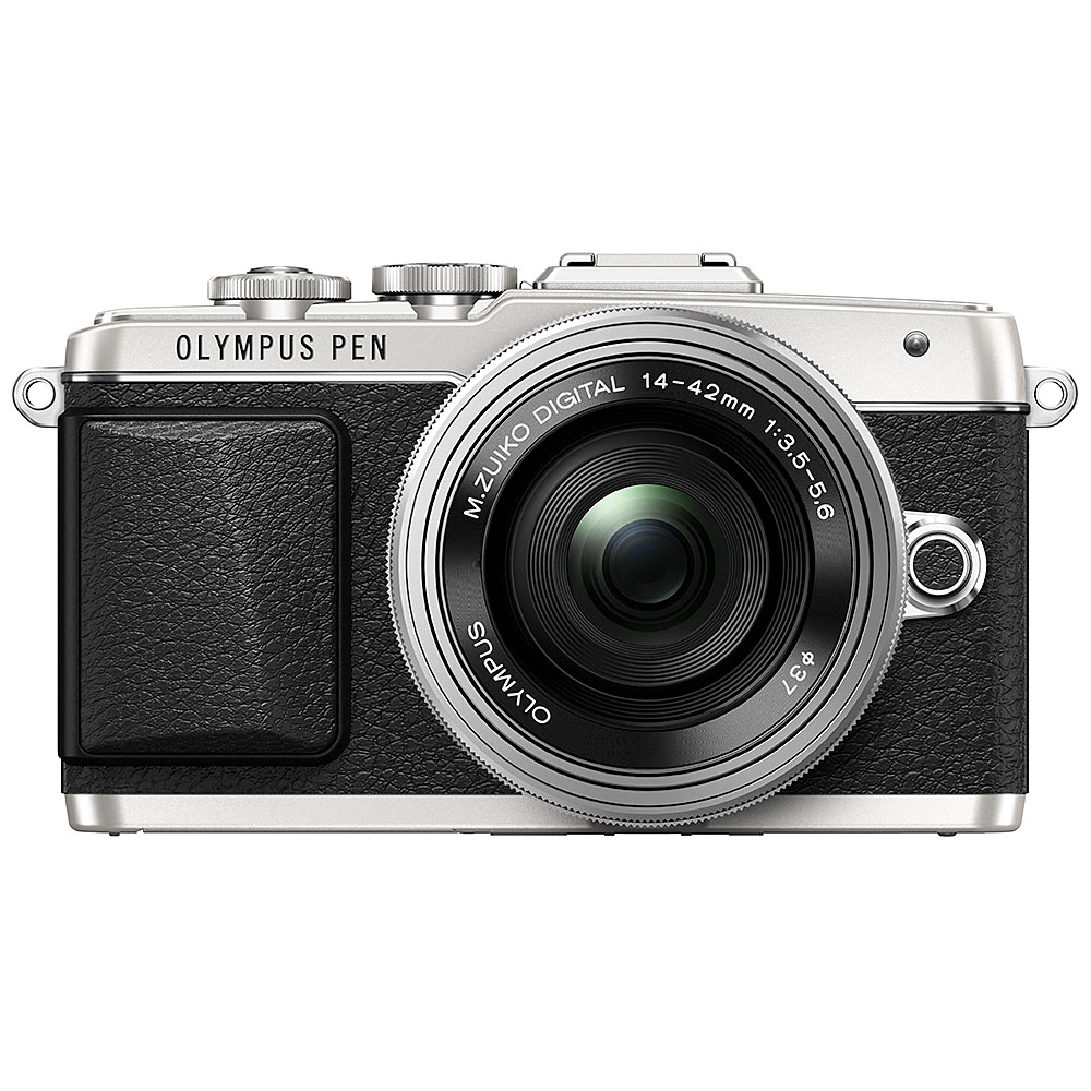 Olympus PEN E-PL7 Micro 4:3 Mirrorless Silver Camera with 14-42mm