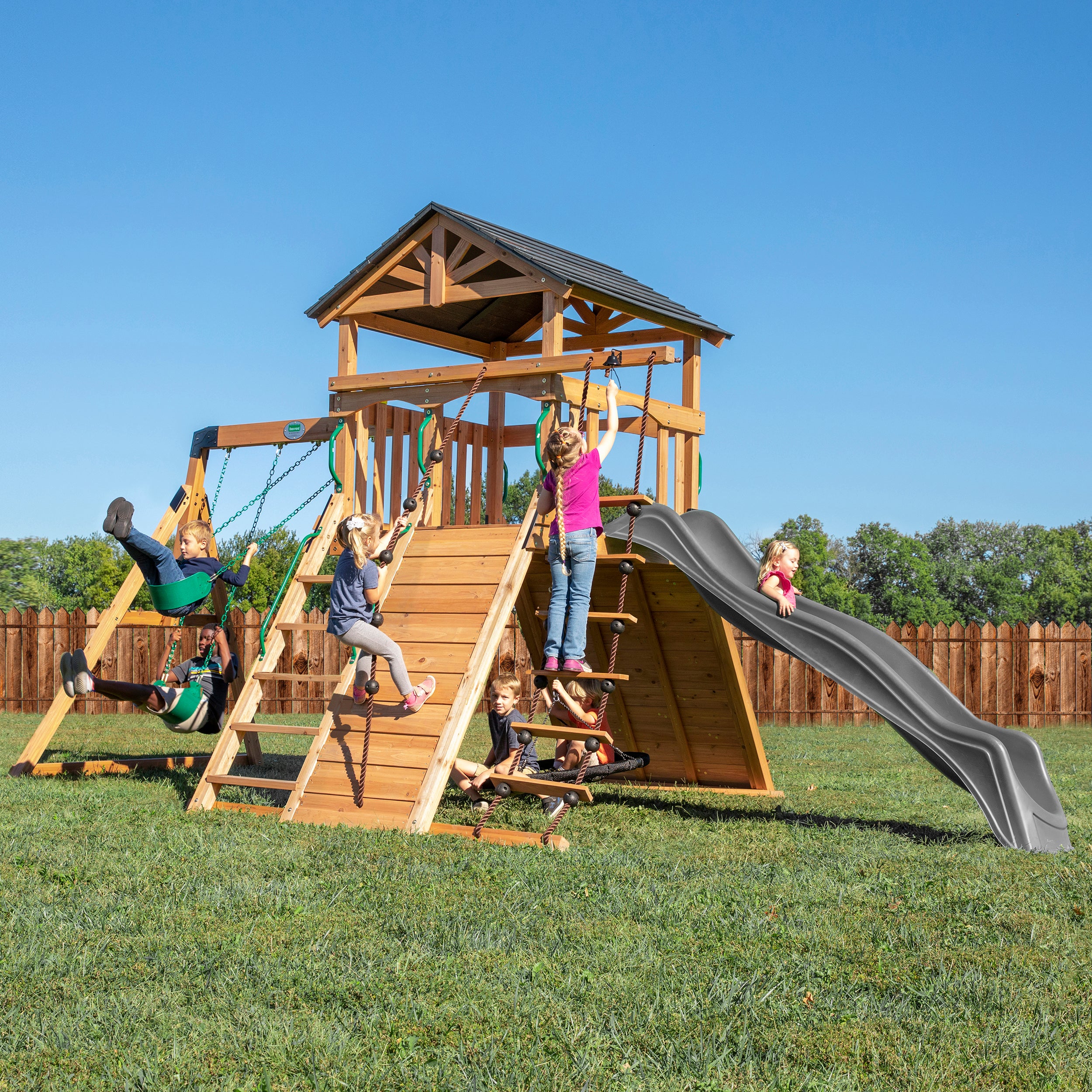 Endeavor Swing Set with Wave Slide