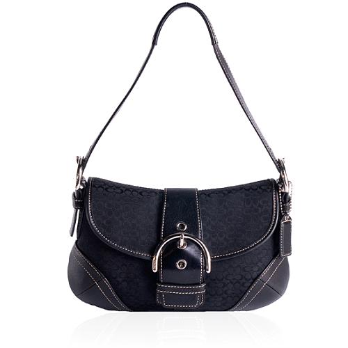 Coach Soho Mini Signature Flap Hobo Handbag | Coach Handbags | Bag