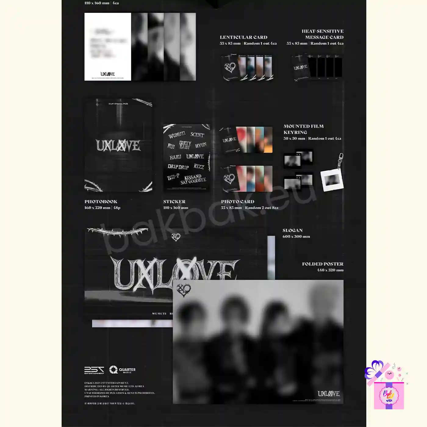 XLOV – UXLXVE (Special Pack MD) – Bak Bak K-Pop Store