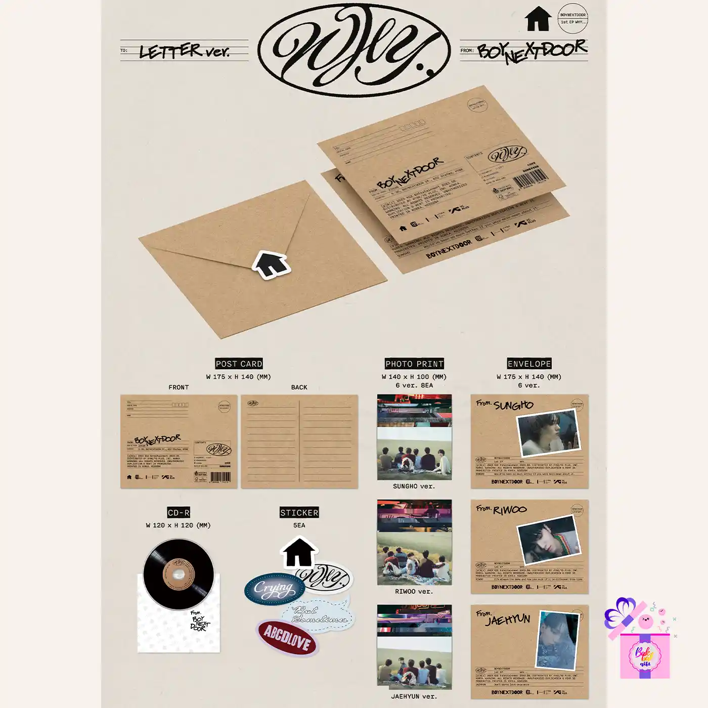 BOYNEXTDOOR – WHY.. [LETTER Ver.] – Bak Bak K-Pop Store