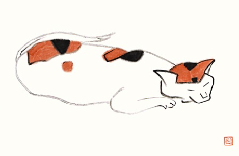 熊谷守一「三毛猫」 の買取実績｜東京都八王子市 版画・木版画