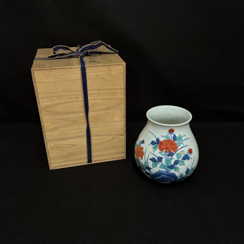 十四代酒井田柿右衛門「濁手紅葉文香炉」 の買取実績｜千葉県千葉市 香炉