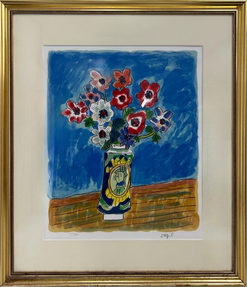 鈴木信太郎「バラ」 の買取実績｜茨城県水戸市 油絵・油彩画