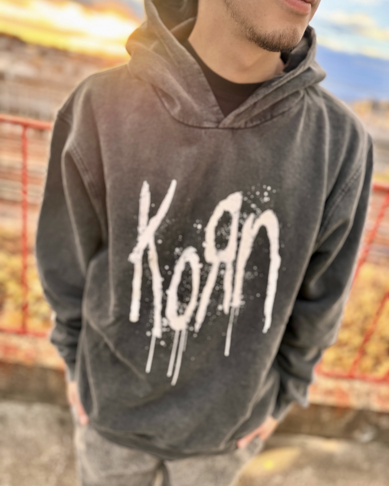 KORN / Still A Freak プルオーバーパーカー CHARCOAL GREY