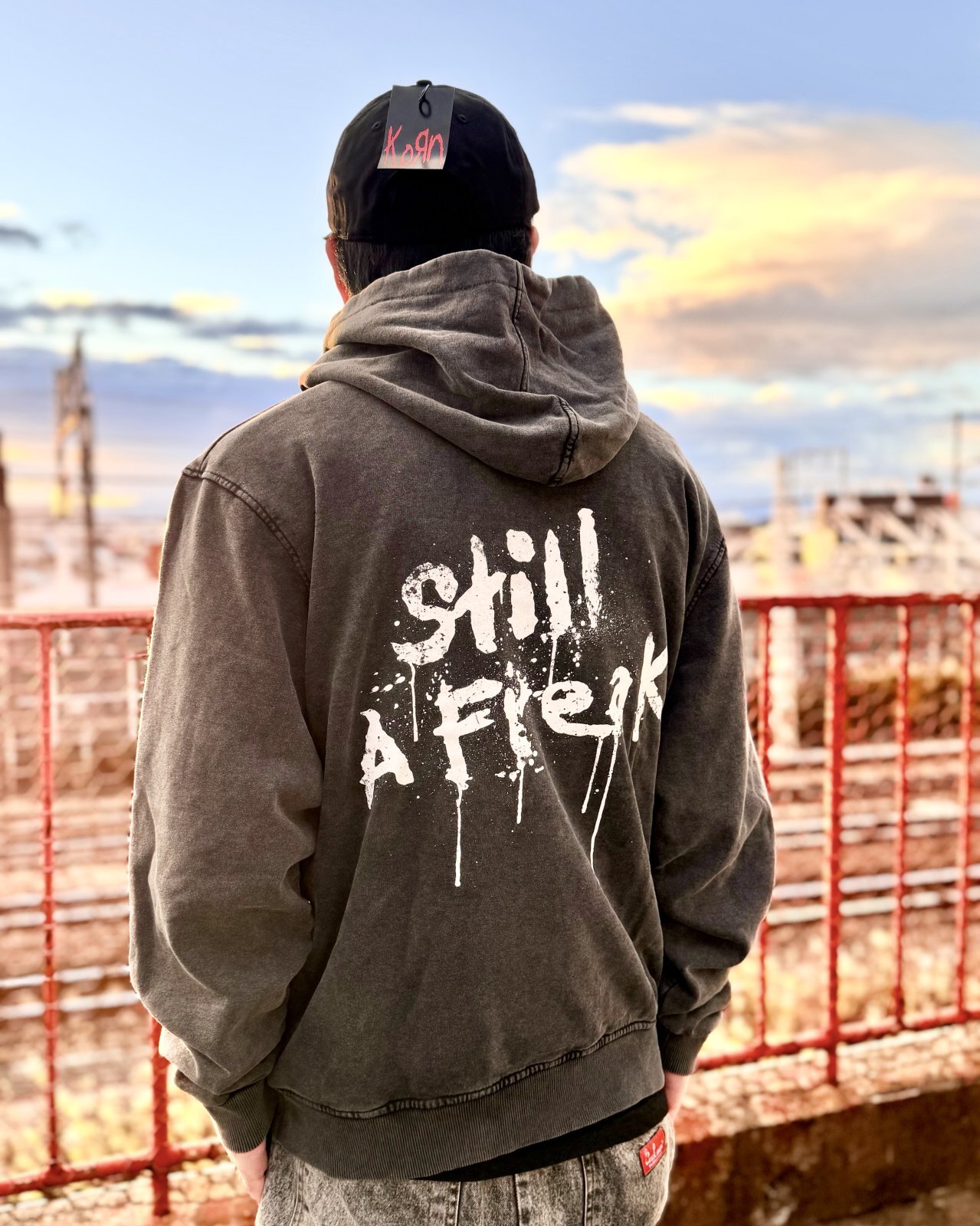 KORN / Still A Freak プルオーバーパーカー CHARCOAL GREY