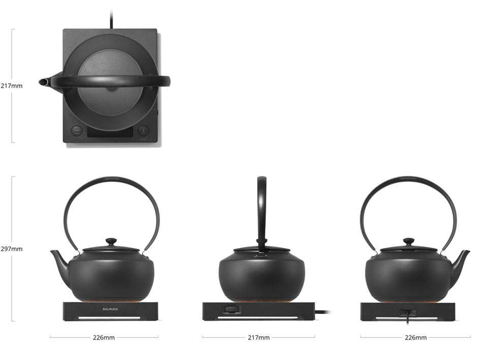 スペック | MoonKettle | BALMUDA（バルミューダ）公式サイト