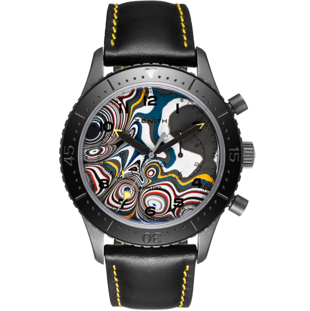 1/1 LIMITED EDITION BWD X BLACK BADGER 'FORDITE' ZENITH PILOT