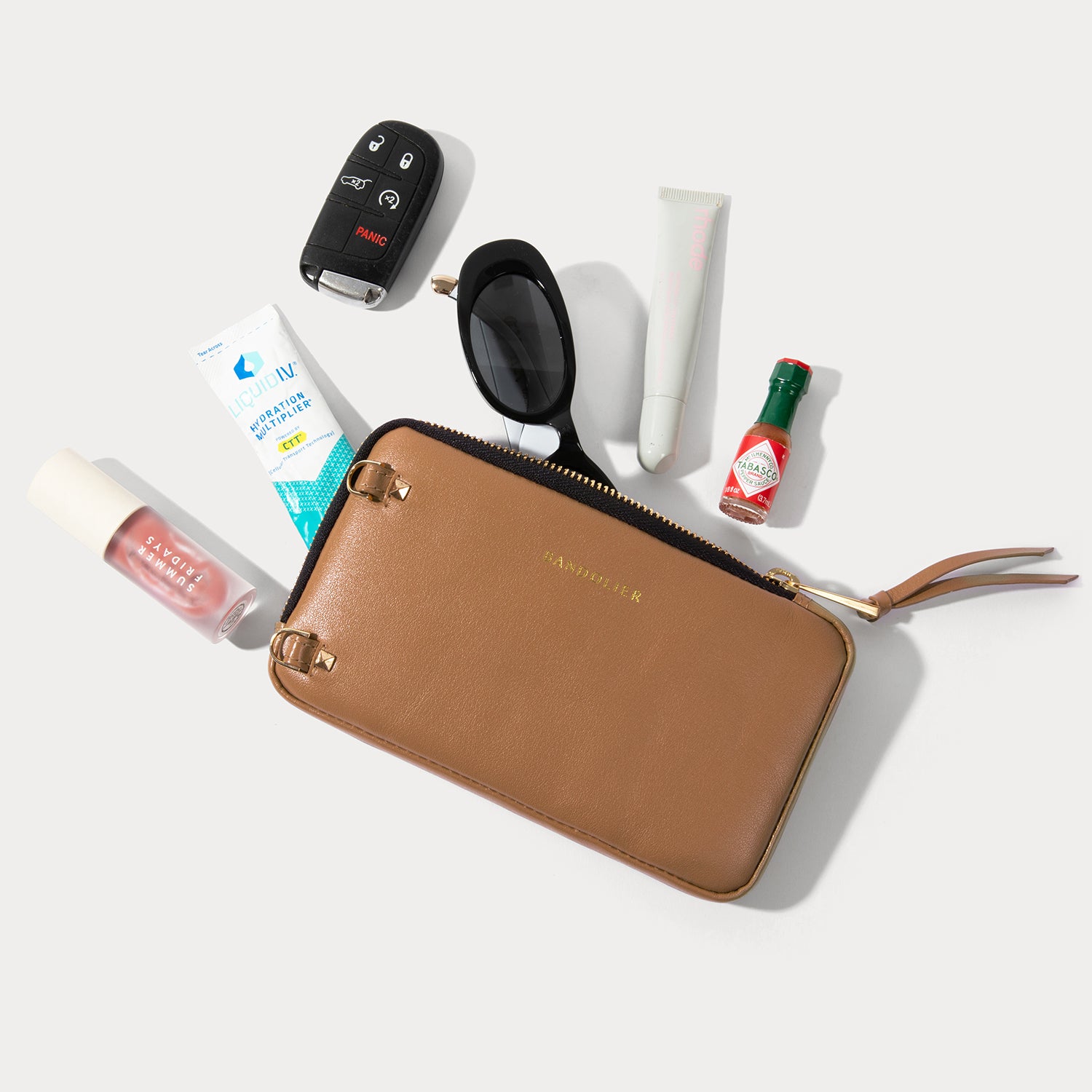 Maya Wristlet Phone Case - Tan/Gold – Bandolier