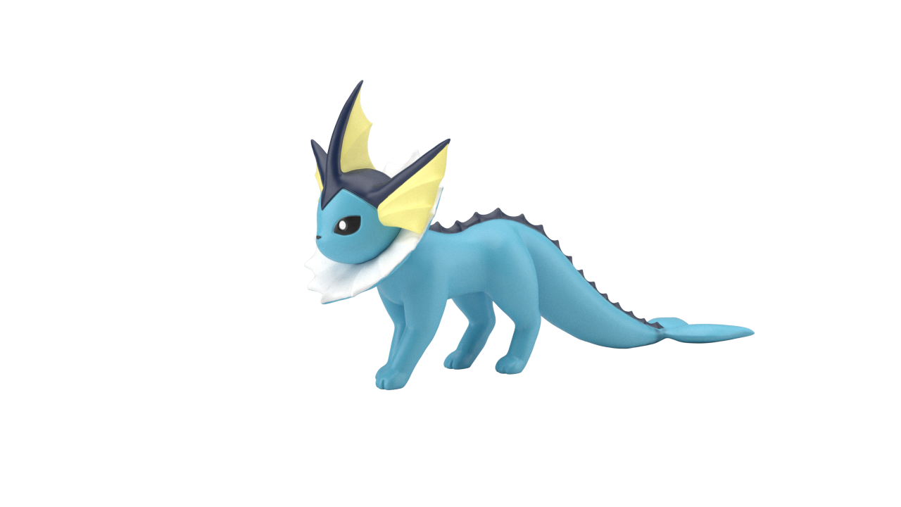 シャワーズ｜ポケモンフィギュア図鑑｜ポケモンスケールワールド