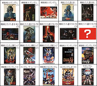 ポスターマグネコレクション GUNDAM MOVIES｜バンダイキャンディトイ
