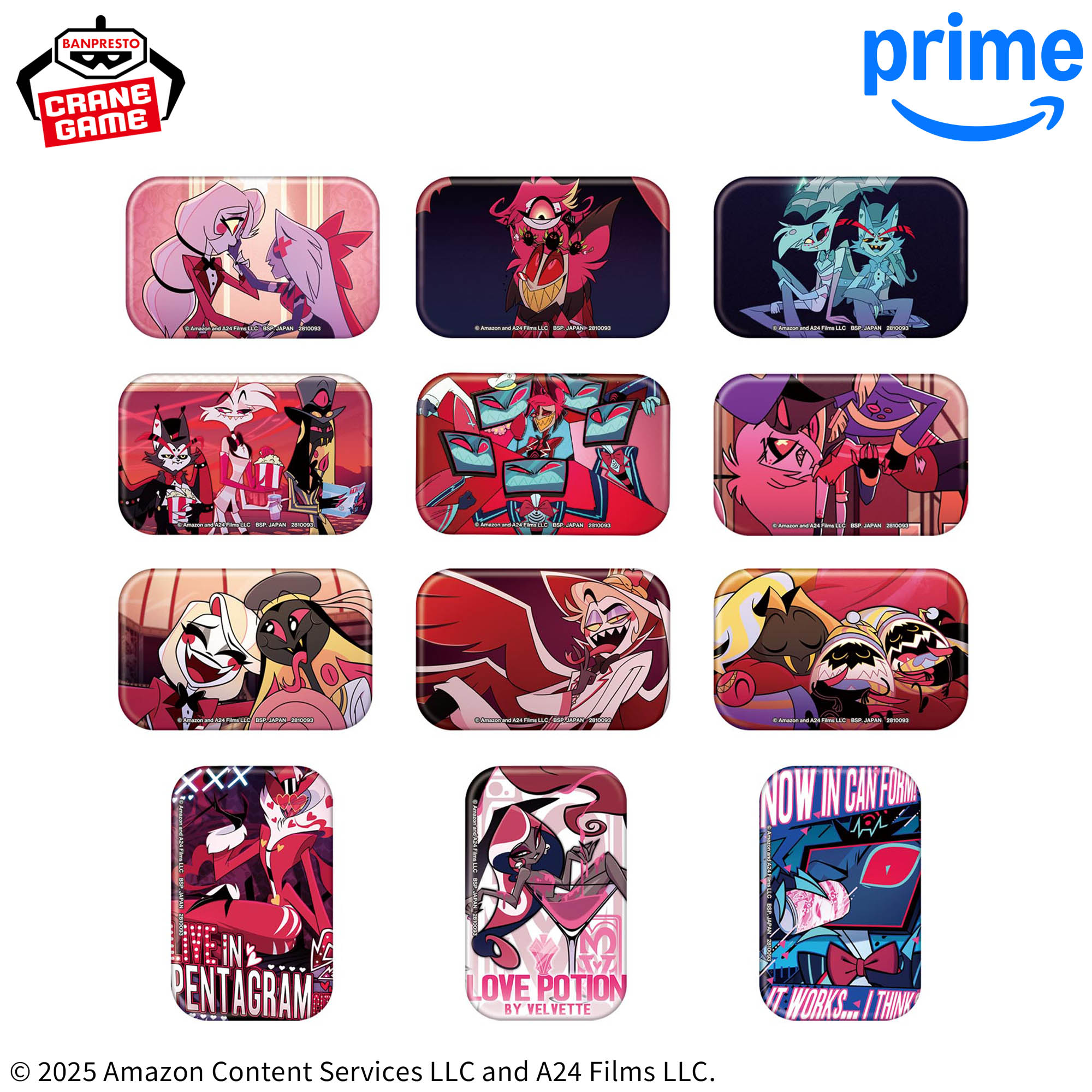 ハズビン・ホテルへようこそ スクエア缶バッジ│株式会社BANDAI