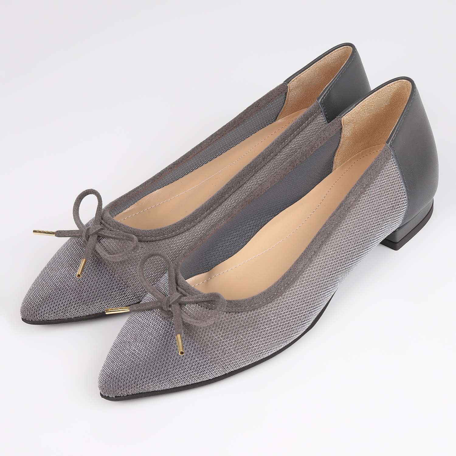 BARCLAY（バークレー）ポインテッドトゥメッシュバレエシューズ