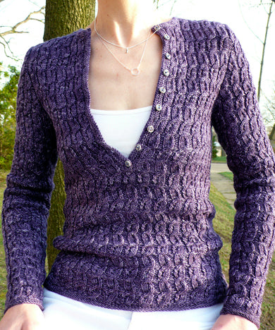 Henley with a Twist knitting pattern
