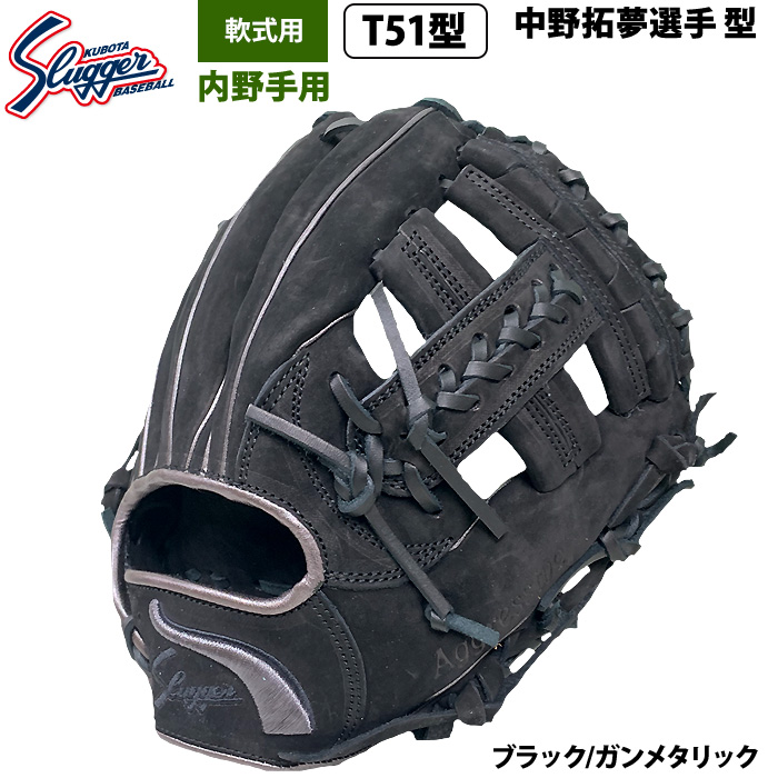 即日出荷 限定 久保田スラッガー 野球 軟式 グラブ 内野手用 ロゴ直