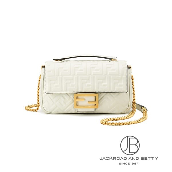 バゲット チェーン ミディ ホワイト 白[8BR793AH9CF15AO] Baguette