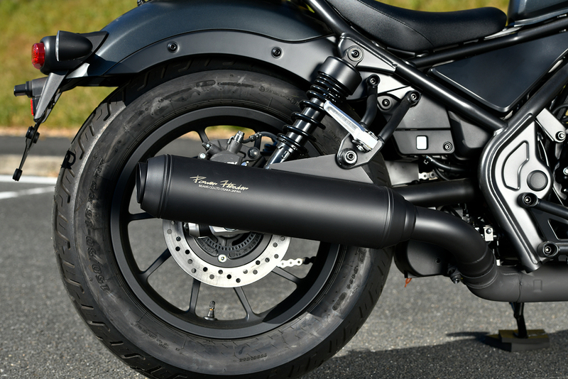 パワーヘッダー S マットブラック スリップオン：レブル250：政府認証