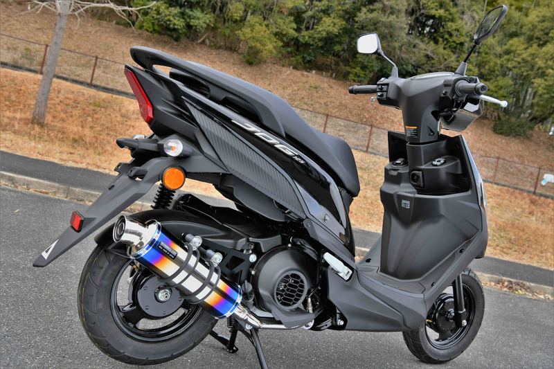 R-EVO ヒートチタン フルエキゾースト：JOG125：政府認証 ｜ BEAMS