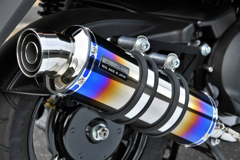 R-EVO ヒートチタン フルエキゾースト：JOG125：政府認証 ｜ BEAMS