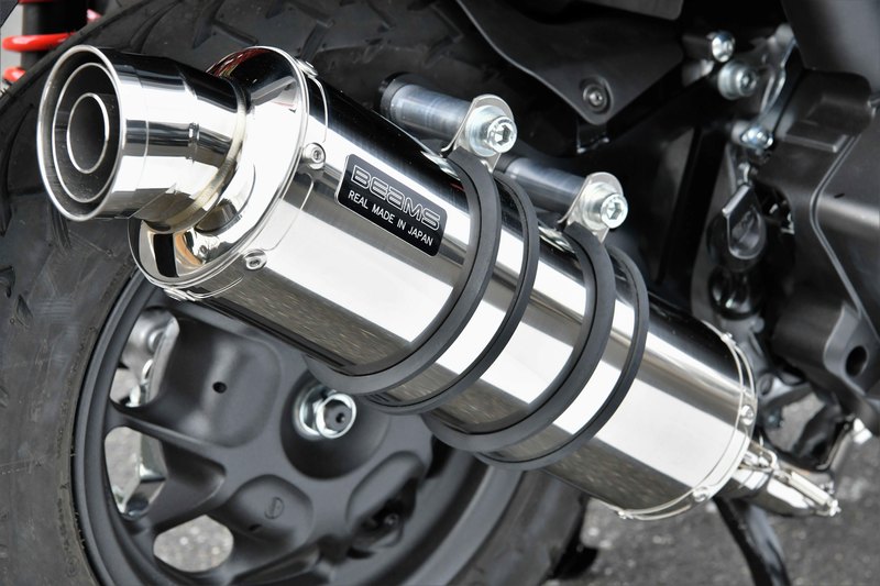 R-EVO ステンレス フルエキゾースト：リード125：2022〜：政府認証