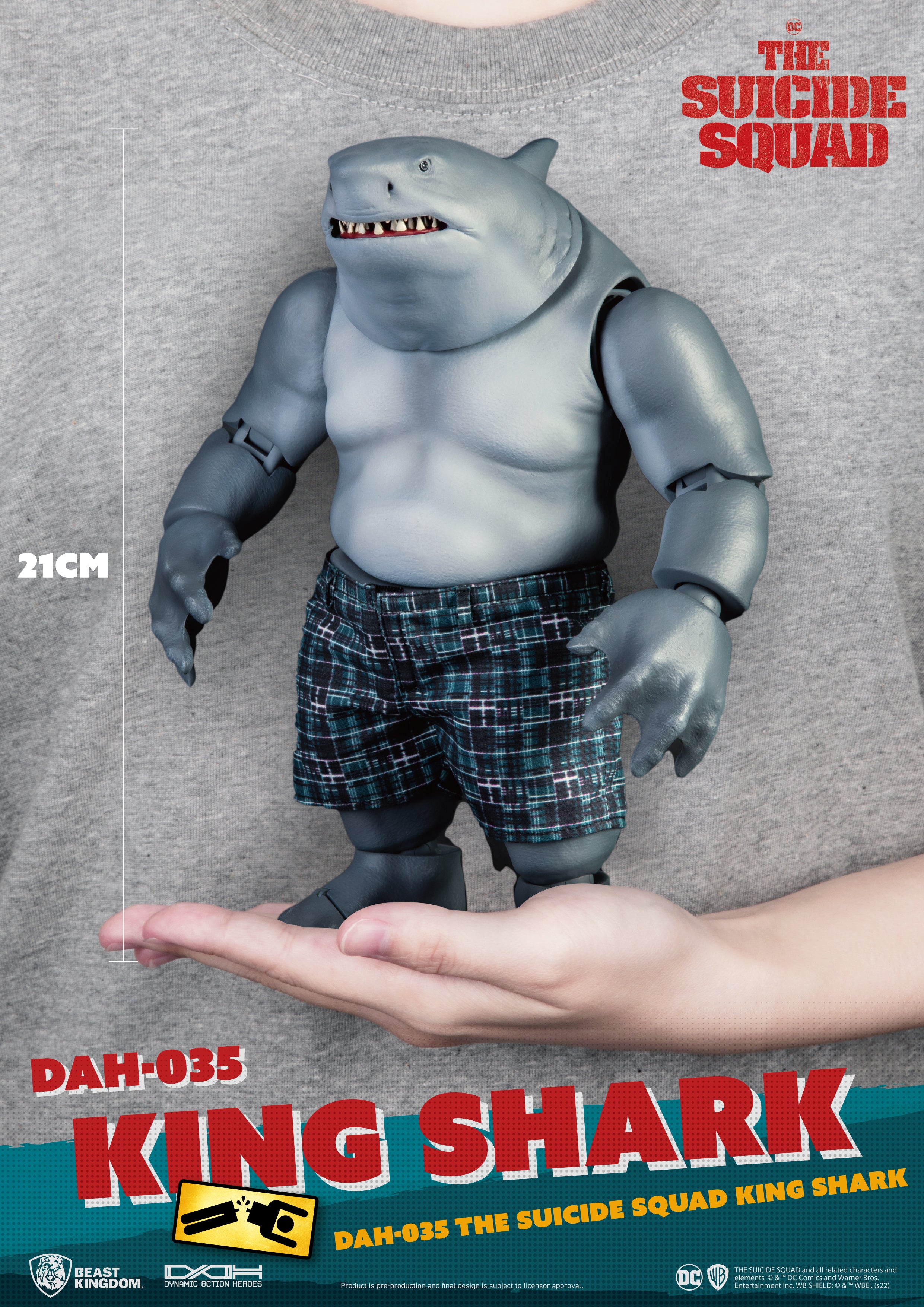 Beast Kingdom DAH-035 DC: The Suicide Squad King Shark Nanaue 1:9