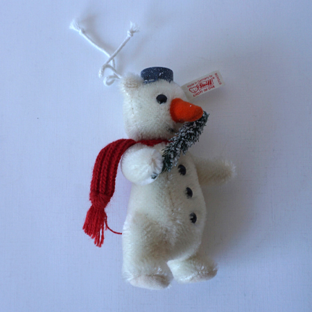 Steiff Christmas Tree Snowman, Christmas Ornament, 12 cm, EAN