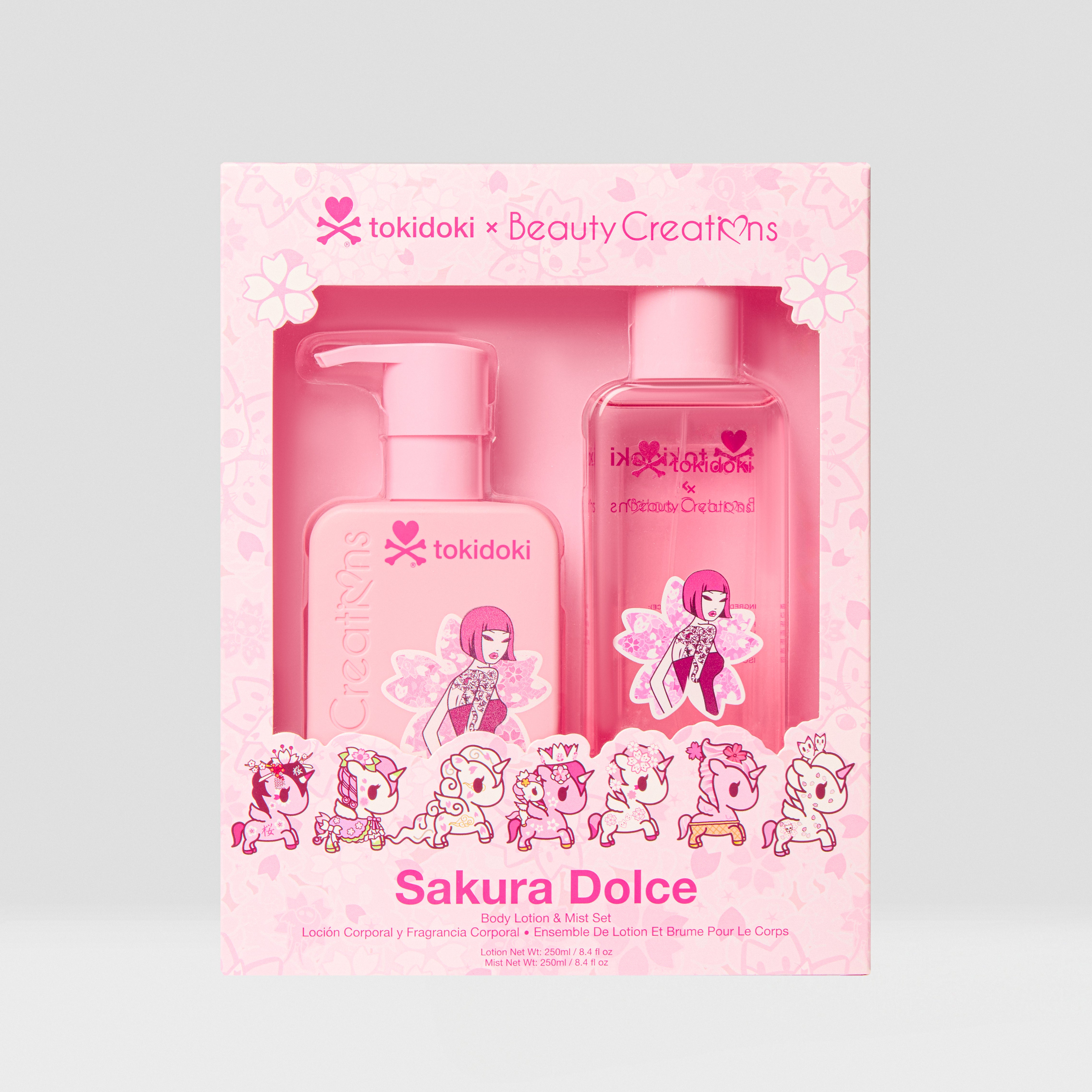 Beauty Creations x tokidoki Sakura Dolce Body Lotion & Mist Set