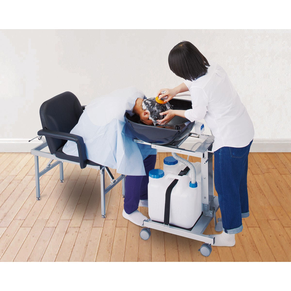 昇降式移動シャンプー台の卸・通販 | ビューティガレージ