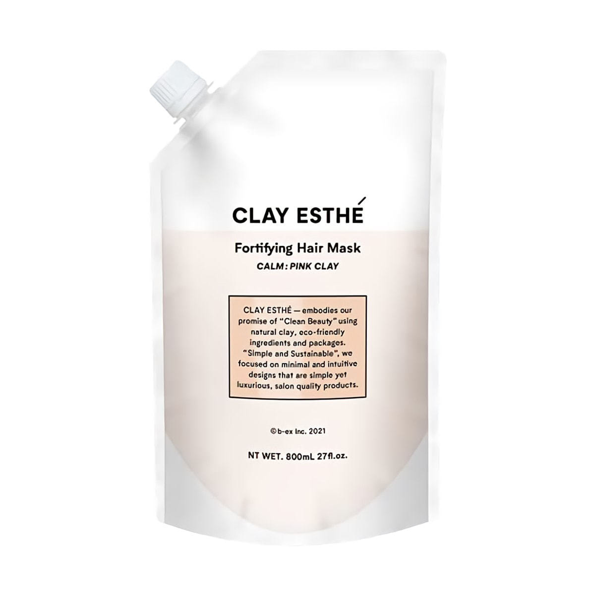 クレイエステ フォーティファイングヘアマスク ピンククレイ 800ml