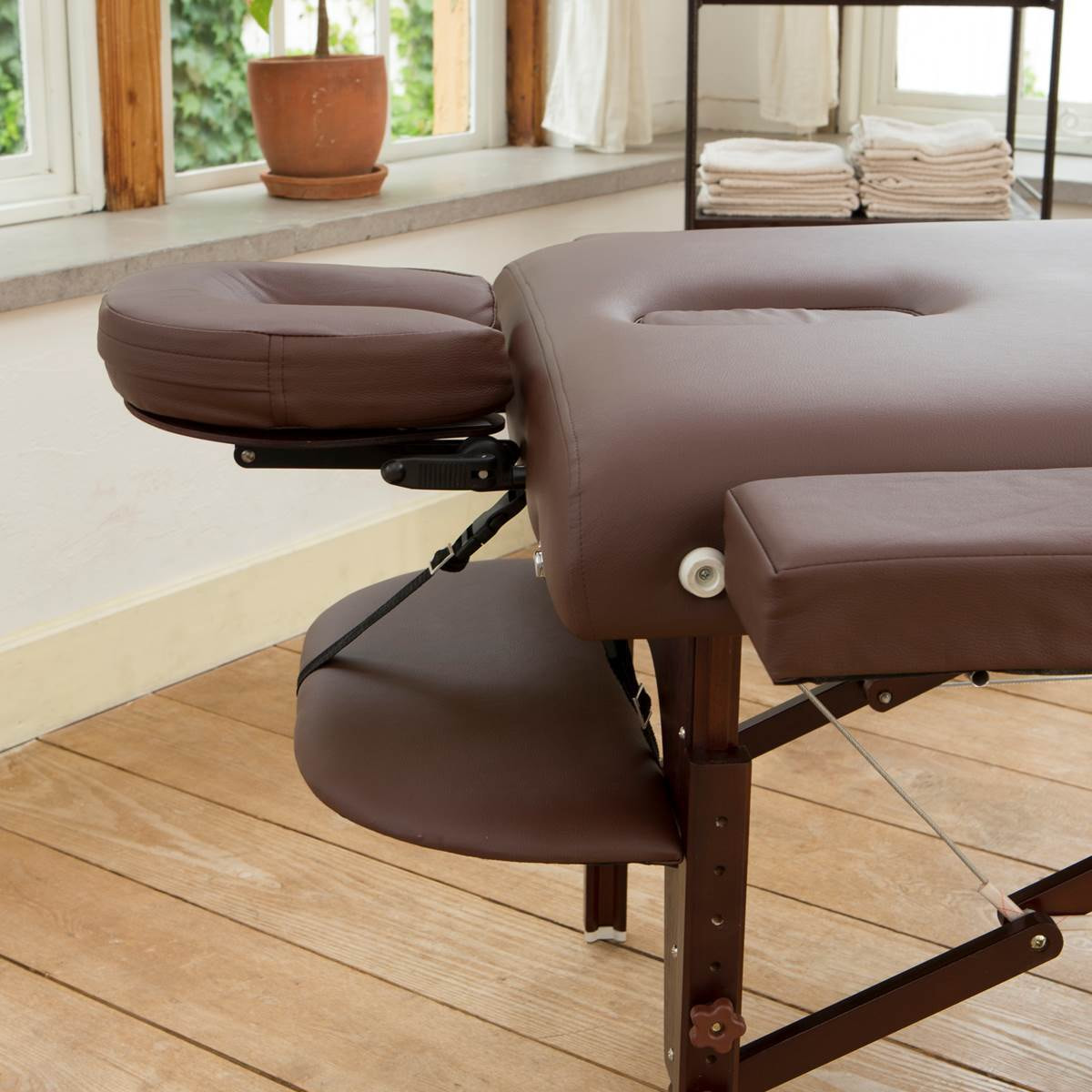 高級木製折りたたみベッド006DX（ダークブラウン）の卸・通販