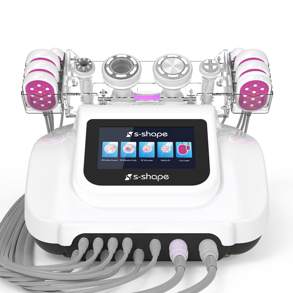 S-Shape Multifunction 5 in 1 Cavitation RF Lipo Laser Vacuum