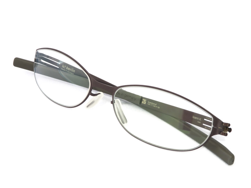 ic! berlin アイシ―ベルリン メガネフレーム Isami K. col.teak