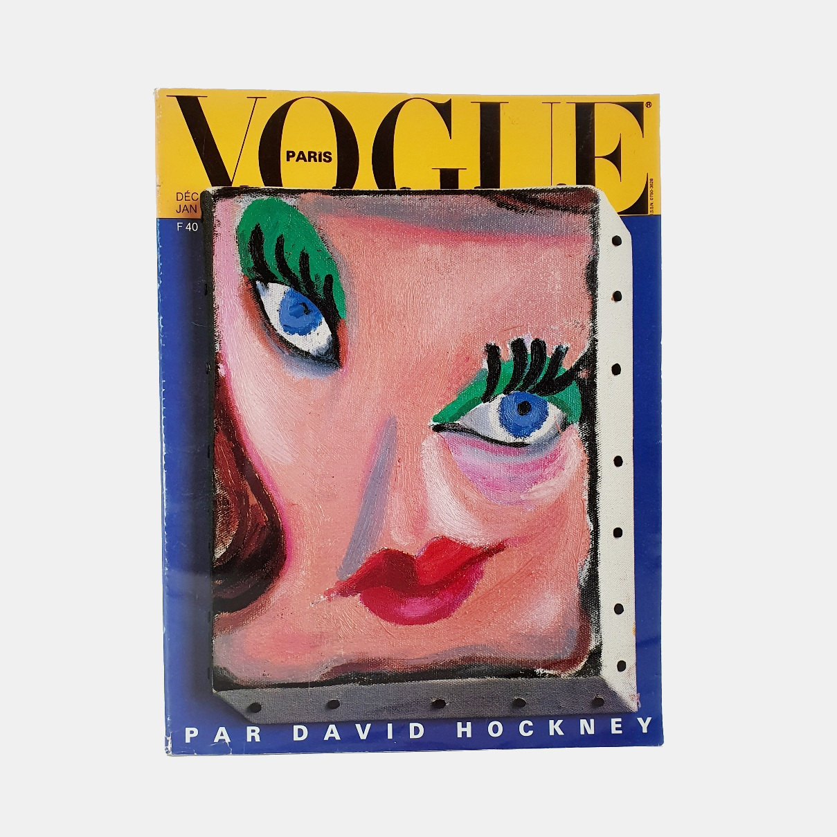 Paris Vogue. No. 662. Decembre 1985/Janvier 1986. [David Hockney